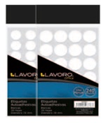 ETIQUETA AUTOADHESIVA CIRCULAR 15MM. x320 U. LAVORO