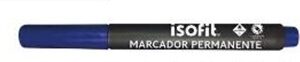 MARCADOR PERMANENTE PTA. BISELADA AZUL. ISOFIT