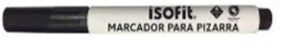 MARCADOR DE PIZARRA PTA. REDONDA NEGRO. ISOFIT