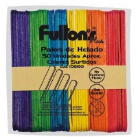 PALOS DE HELADO DE COLORES. FULTONS