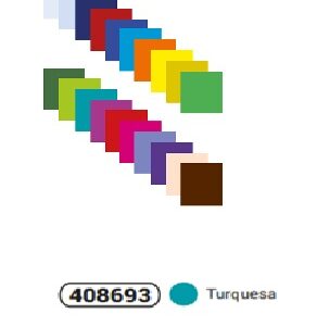 PAPEL SEDA COLOR TURQUESA 10 UN.
