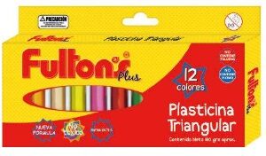 PLASTICINA TRIANGULAR 12 COL. FULTONS