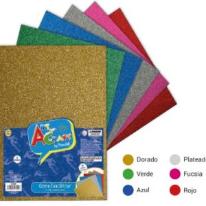 GOM EVA GLITTER COLORES SURTIDOS. FULTONS