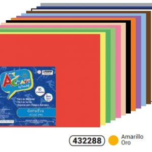GOMA EVA COLOR AMARILLO 40 x 60 CM. FULTONS