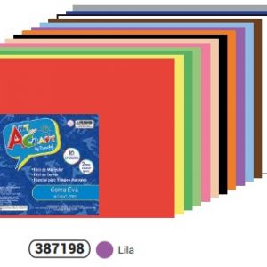 GOMA EVA COLOR LILA 40 x 60 CM. FULTONS