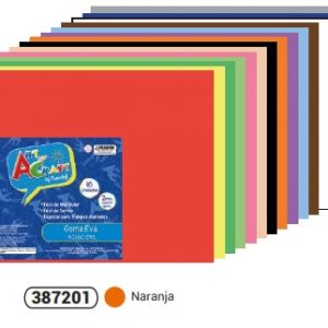 GOMA EVA NARANJA 40x60 CM. FULTONS
