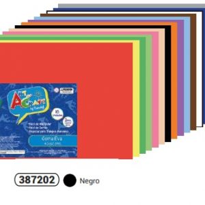 GOMA EVA COLOR NEGRO 40x60 CM. FULTONS