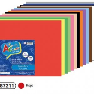 GOMA EVA ROJA 40x60 CM. FULTONS