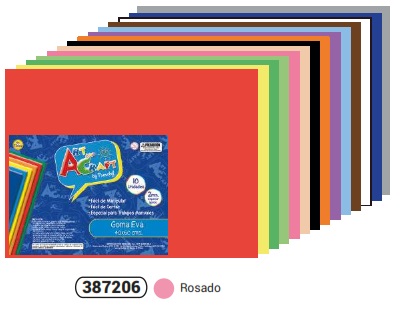 GOMA EVA ROSA, 40x60 CM. FULTONS