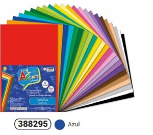 GOMA EVA CELESTE, 20X30 CM. X10 U. FULTONS