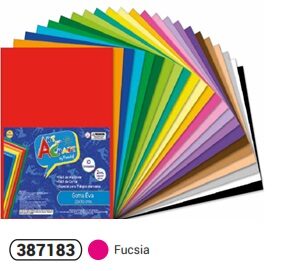 GOMA EVA FUCSIA, 20X30 CM. X10 U. FULTONS