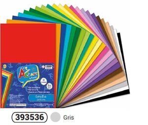 GOMA EVA GRIS, 20X30 CM. X10 U. FULTONS