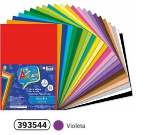 GOMA EVA VIOLETA, 20X30 CM. X10 U. FULTONS