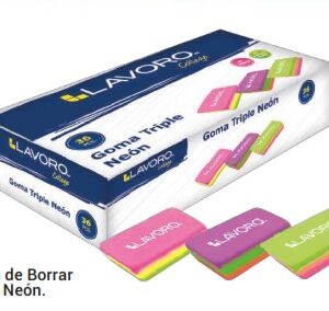 GOMA DE BORRAR NEON. LAVORO