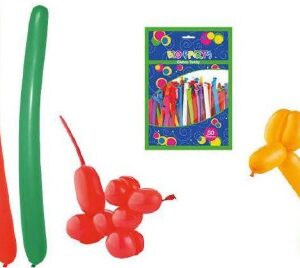 GLOBOS TWISTY COLOSRES SURTIDOS x50 U.
