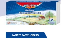LÁPIZ PASTEL GRASO 12 COL. PROARTE