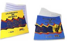 Cuaderno de Música de 1 y 1/2 Pauta.