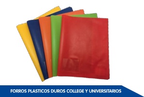 Foros plásticos duros color rojo universitario