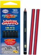 Grafito hexagonal proarte con goma mina 2.05 mm
