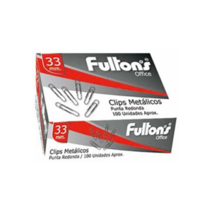CLIP REDONDO METÁLICO 33 MM. FULTONS