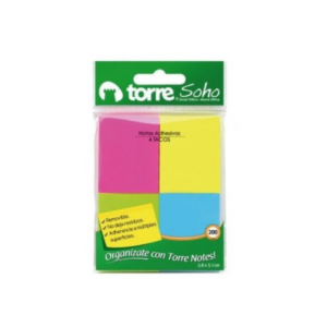 NOTAS ADHESIVAS NEÓN. TORRE