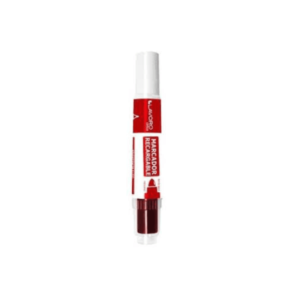 MARCADOR DE PIZARRA RECARGABLE ROJO. LAVORO
